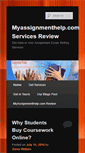 Mobile Screenshot of myassignmenthelp.us