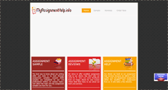 Desktop Screenshot of myassignmenthelp.info