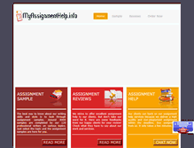 Tablet Screenshot of myassignmenthelp.info