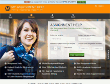 Tablet Screenshot of myassignmenthelp.com